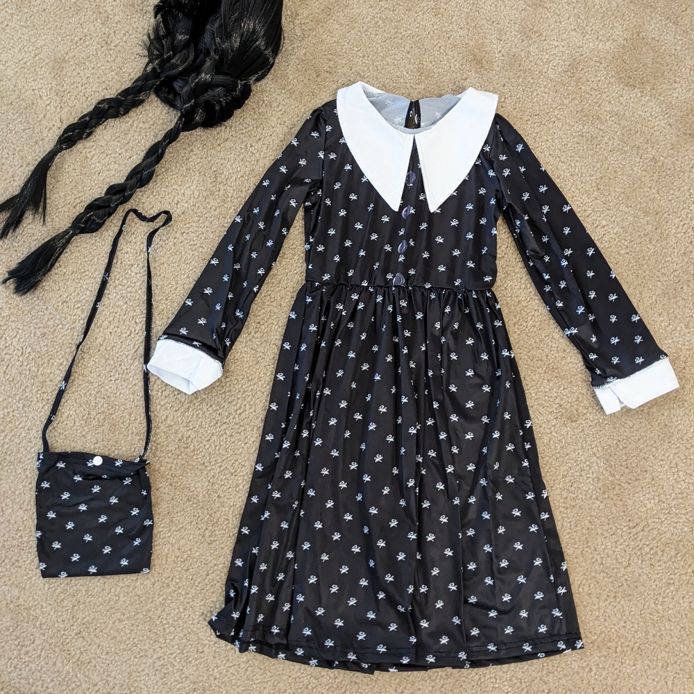NEW Wednesday Addams Girls' Costume